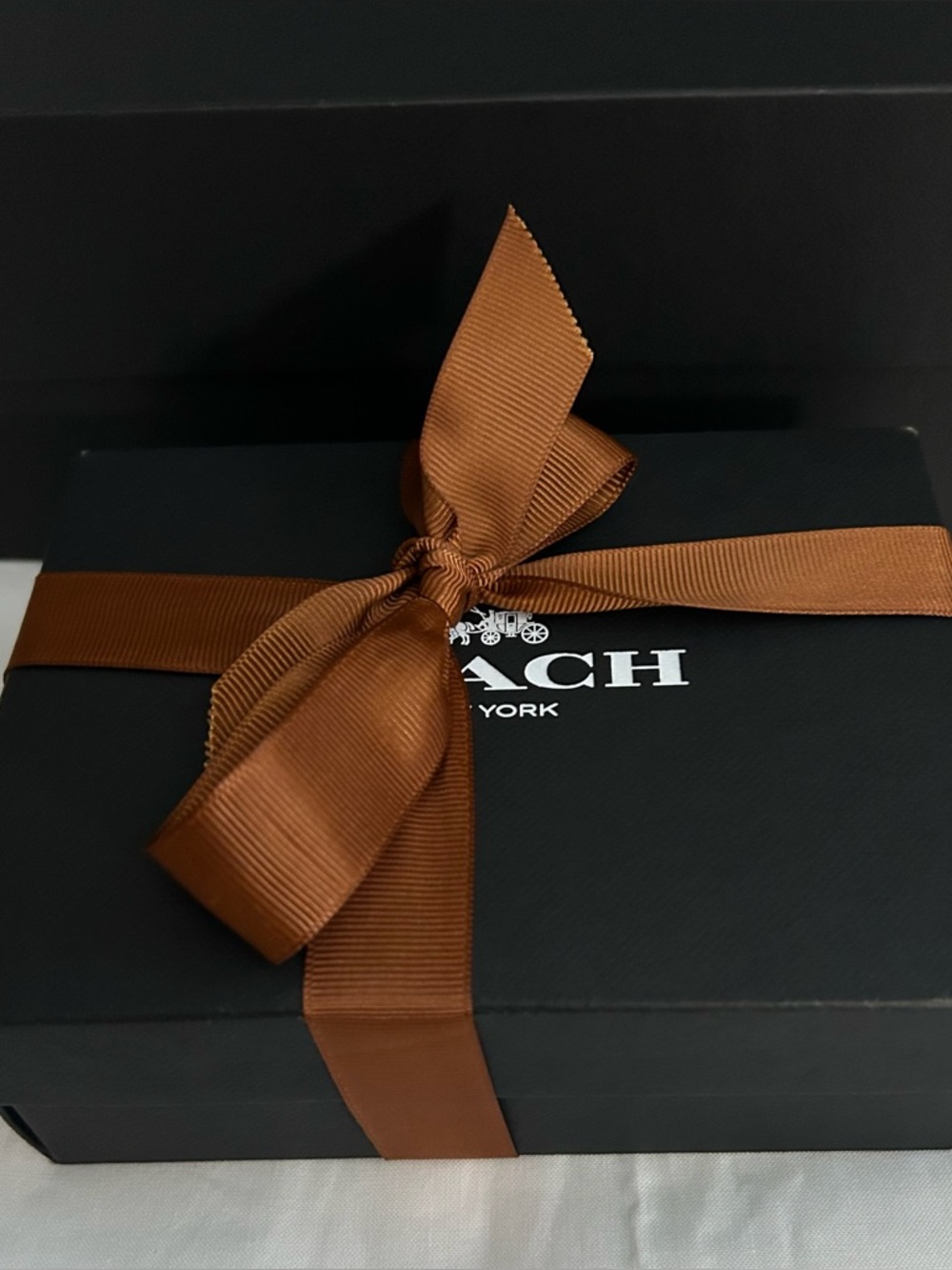 Coach Gold-Tone Brass C Charm Key Holder Charm- Includes Coach Gift Box - Picture 15 of 17